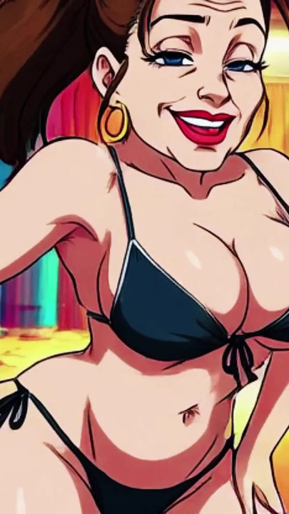 Busty MILFs Teasing in Bikinis