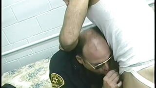 Randy studs suck cock and fuck ass in jail with gays