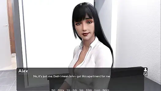 Pantyhoes: boss is fucking his employees in his apartment ep 7