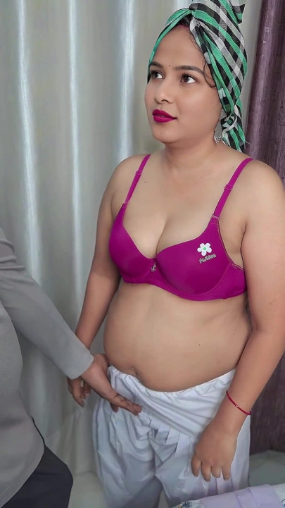 Bhaiya Caught Me Naked- Village Girl Big Ass Stepsis Hardcore Sex with Stepbro When She Wearing Salwar in Hindi Audio.