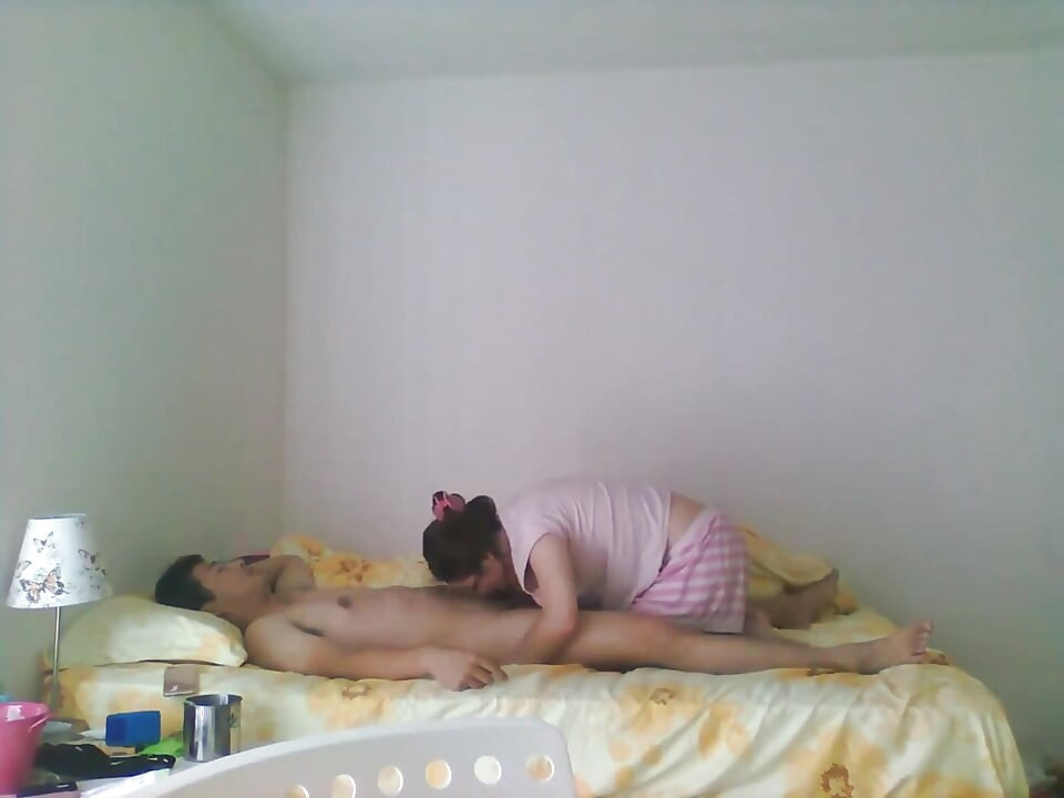 Submissive Chinese Slut Sucks My Dick and Swallows My Cum