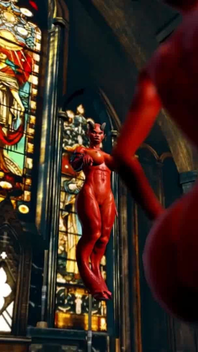 demonia x nun priest and demons fucking hard | Clip 1