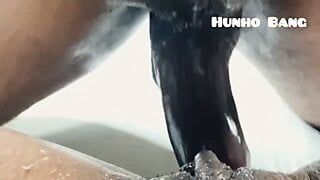 Busted a Huge Nut on her juicy wet Pussy