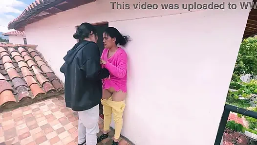 A quick with my best friend in public