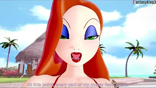 Jessica Rabbit halka açık havuzda sikiliyor