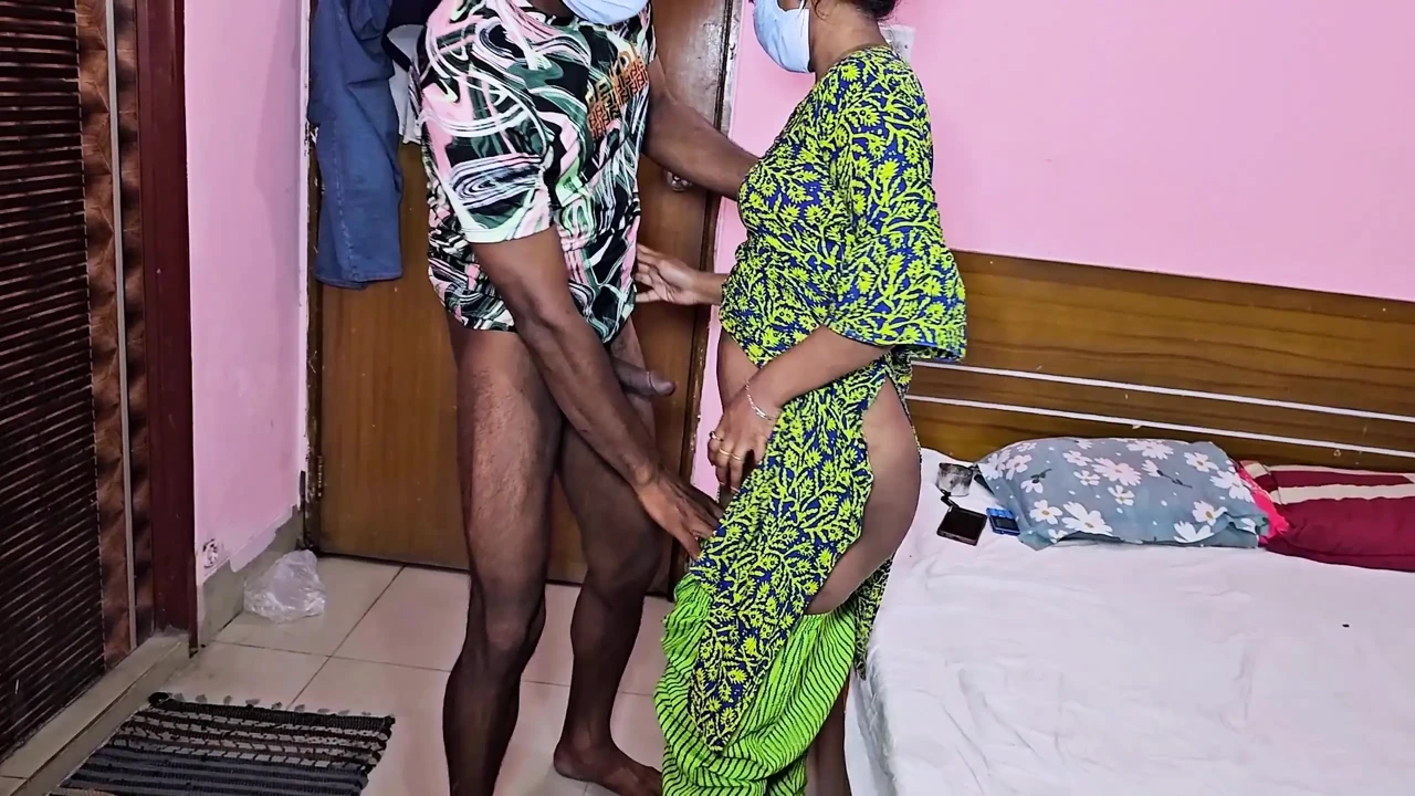 Indian sexy wife cheated on her husband and got hard by her