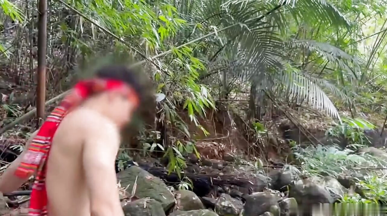 4 Filipino Aboriginal Twinks - Wild Outdoor Foursome in the Jungle