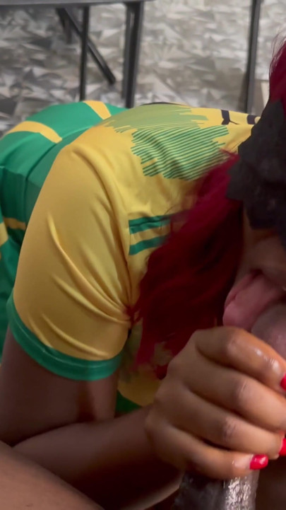 Please Stepdad I Want Your Hot Cum on My Face. the Best Ebony Stepdaughter Blowjob. | Clip 1