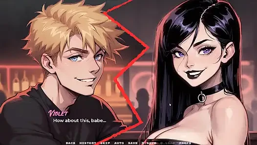 My New Girlfriend Taboo Hentai Game Ep. 41 BDSM Spanking with My Goth GF!