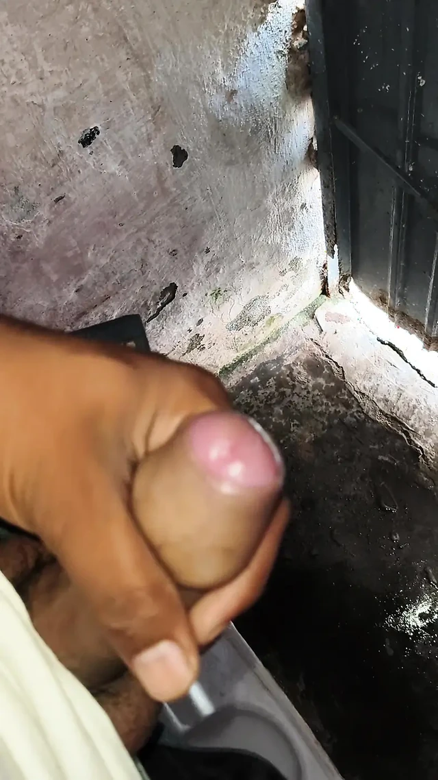 A 22-year-old boy is masturbating with his fist