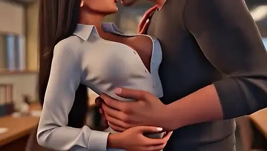 Copy Room Slut - Horny office girl gets fucked in the copy room