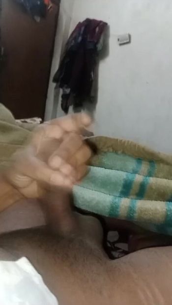 My hairy black cock enjoying Masturbation