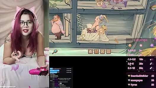 МОИ ПОКЛОННИКИ ШЛЕПАЮТ И ТРАХАЮТ МОЮ ЗАДНИЦУ, ПОКА Я ИГРАЮ ПОПКУ В ИГРЕ НА ПОТОКЕ