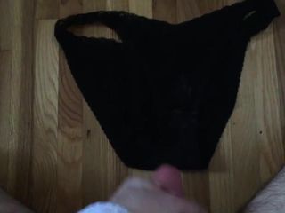 worn wife's panties cumshot