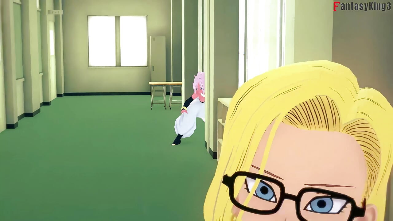 Στο Android 18 αρέσει που ο Videl την βλέπει να γαμιέται Gohan - DragonBall Zex Series