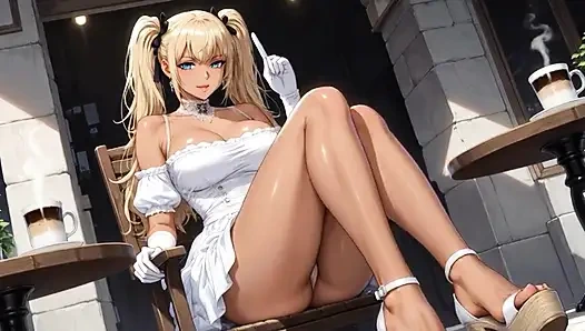 A walk with Rumi. She plays with her pussy