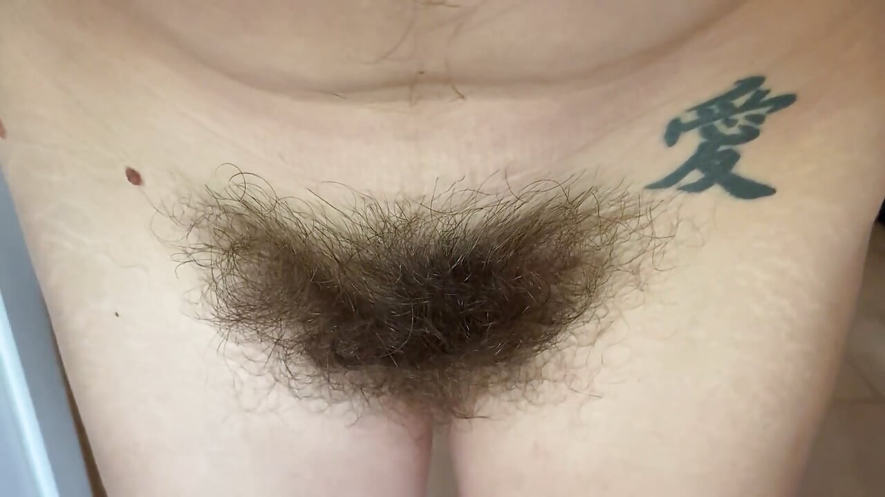 Behaarte muschi pOV nahaufnahme