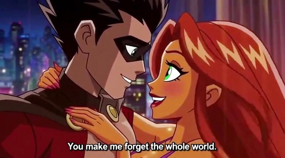 STARFIRE & ROBIN STEAMY PENTHOUSE ROMANCE - Hot 3D Anime Couple