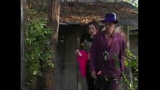 Asian beauty gets pussy slammed outdoors