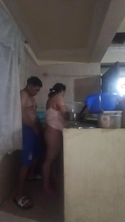 The Boss Comes Into the Kitchen to Fuck Me, His Cock Excites Me