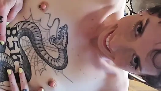 Hard Rough Sex Big Dick Tattooed Daddy Hoss Kado Fucking Pierced Alt Girl Salem Multiple Creampies Passionate Fuck