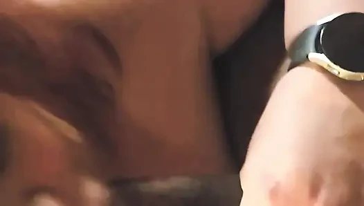 Ninenin ağzına tekrar boşalıyor