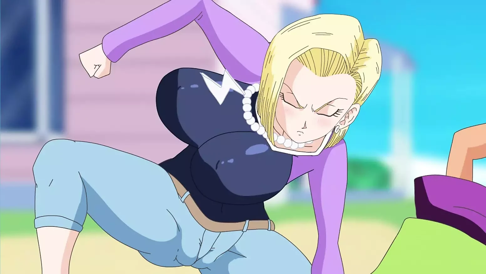 Android Quest For The Ball - Dragon Ball Del 1 - Kåt Android 18 Bikini av LoveSkysanx