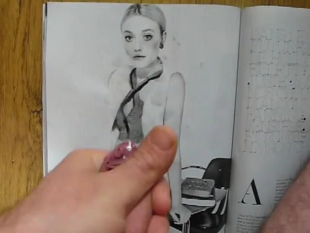 Cum on Dakota Fanning - march 2014 #1