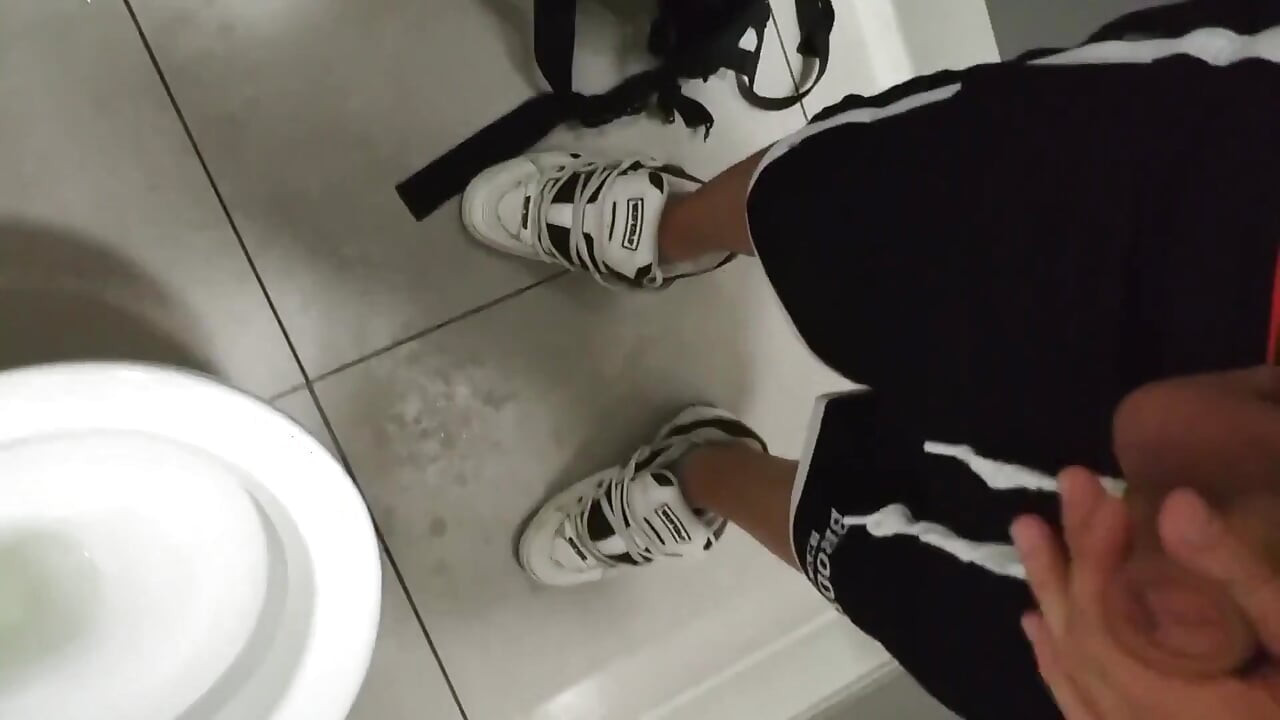 Masturbation in Public Restroom
