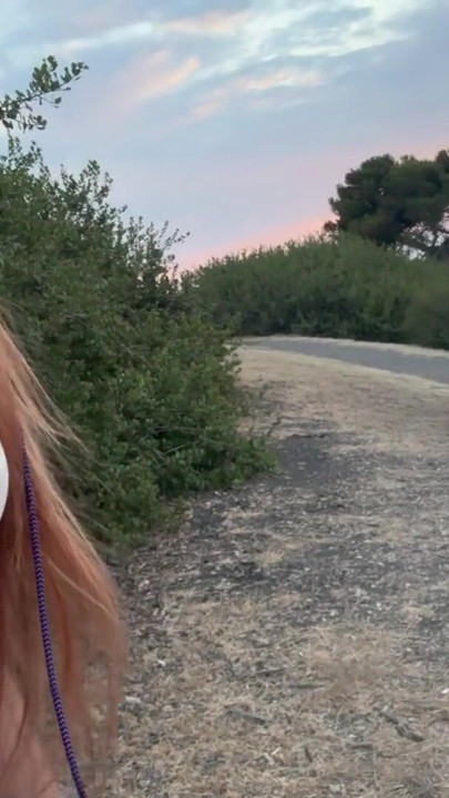 Artemisia Love σέξι βόλτα σε εξωτερικό χώρο στη φύση μεγάλα βυζιά κοντινό πλάνο | Κλιπ 1