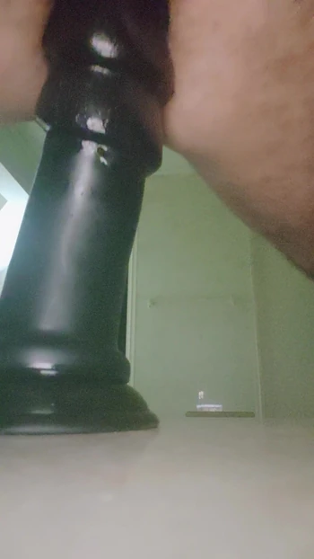 Big 3 headed dildo ride while spun and cloudy