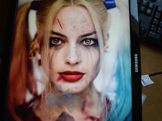 Трибьют спермы для Margot Robbie (Harley Quinn)