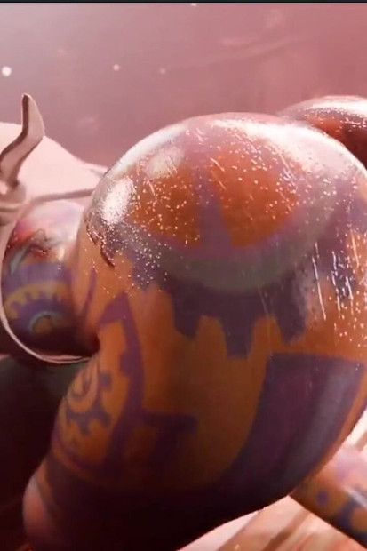 Bald Ass Cunt Eve Gets Bulging Pussy Fucked, Jules Gets Backshots From Behind