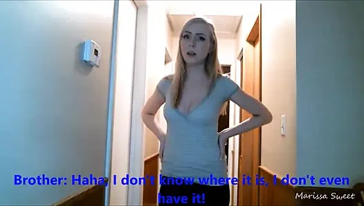 Adik tiri jalang menyusutkanmu