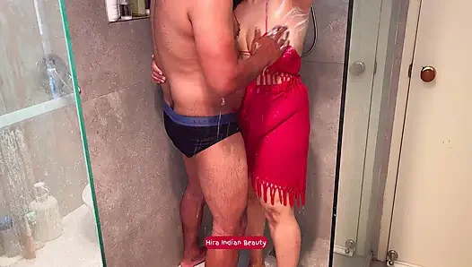 Most Erotic Shower Sex - Step Brother HARD FUCKING his Step Sister - Deep and Rough Anal Pounding and Soaping