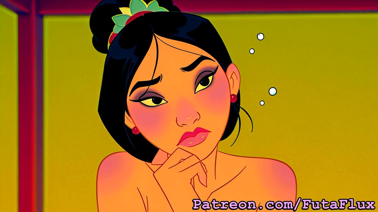 Futanari Mulan - masturberen, klaarkomen, zelfzuigend, meer!