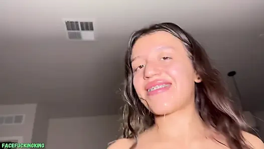 Enge 19 jahre alte latina, grober gesichtsfick, hart gefickt &vollgespritzt