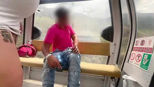 Blasen Und Ficken In Der Seilbahn In Kolumbien, Santander Mit Einer Sehr Geilen Schwangeren