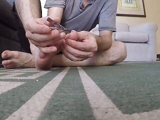 Cận cảnh cắt móng chân của tôi cho bạn