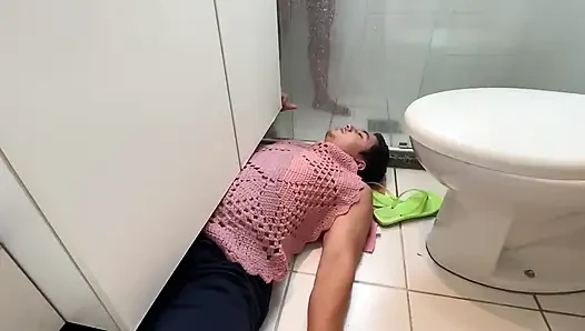 Foot Slave Stepped After Take Shower Ep 2