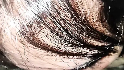 Playing with my dildo and then putting a real cock in my mouth