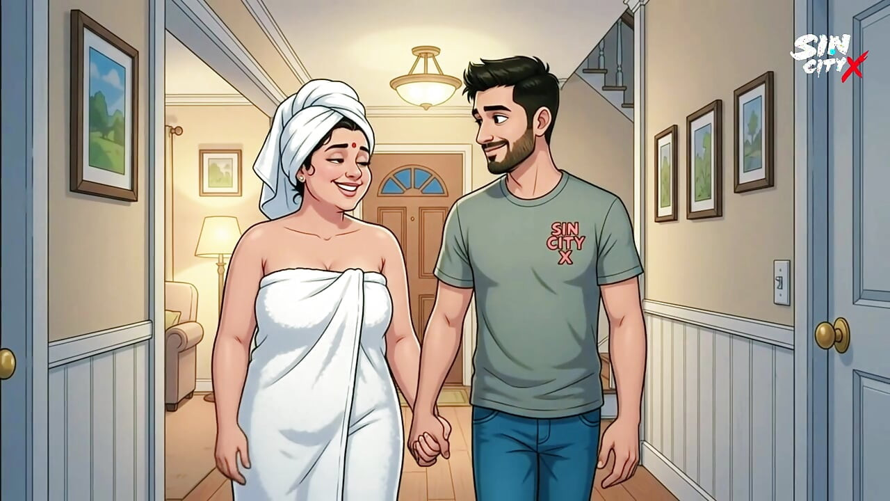 Horny Indian Aunty Seduces Young Delivery Boy at Home