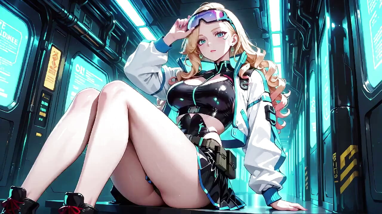 Cyber Awakening: the Blonde Warrior's Secret!