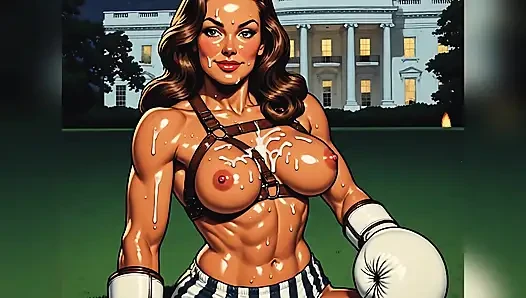 Incredibly Fit Boxing Babes Art