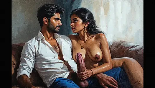 Indian aunty fucking in railway station with ticket collector