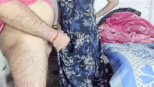 Sister-in-law's pussy with big tits, cock sucked Hindi audio