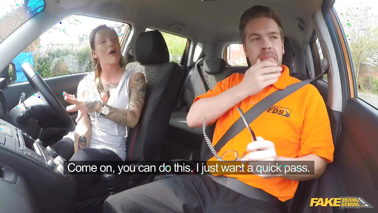 Fake Driving College - Messy Creampie and Deep Throat Blowjob Action