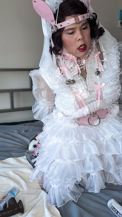 Sissy Bride Riding Her Doll