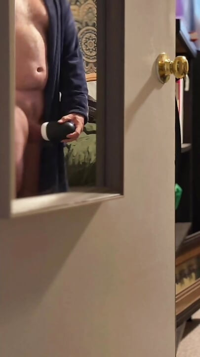 Caught him watching porn using his toy