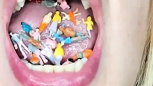 Endoscopy!! Giantess Swallowed a 25 Members at Same Time